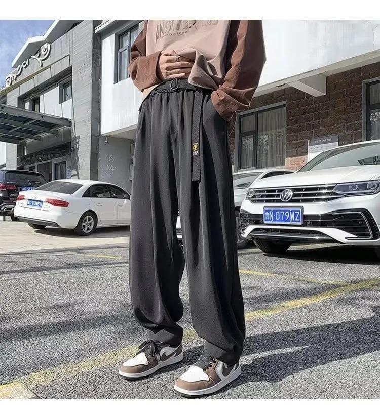 Men's Loose Straight Wide Leg Casual Track Pant - My Store